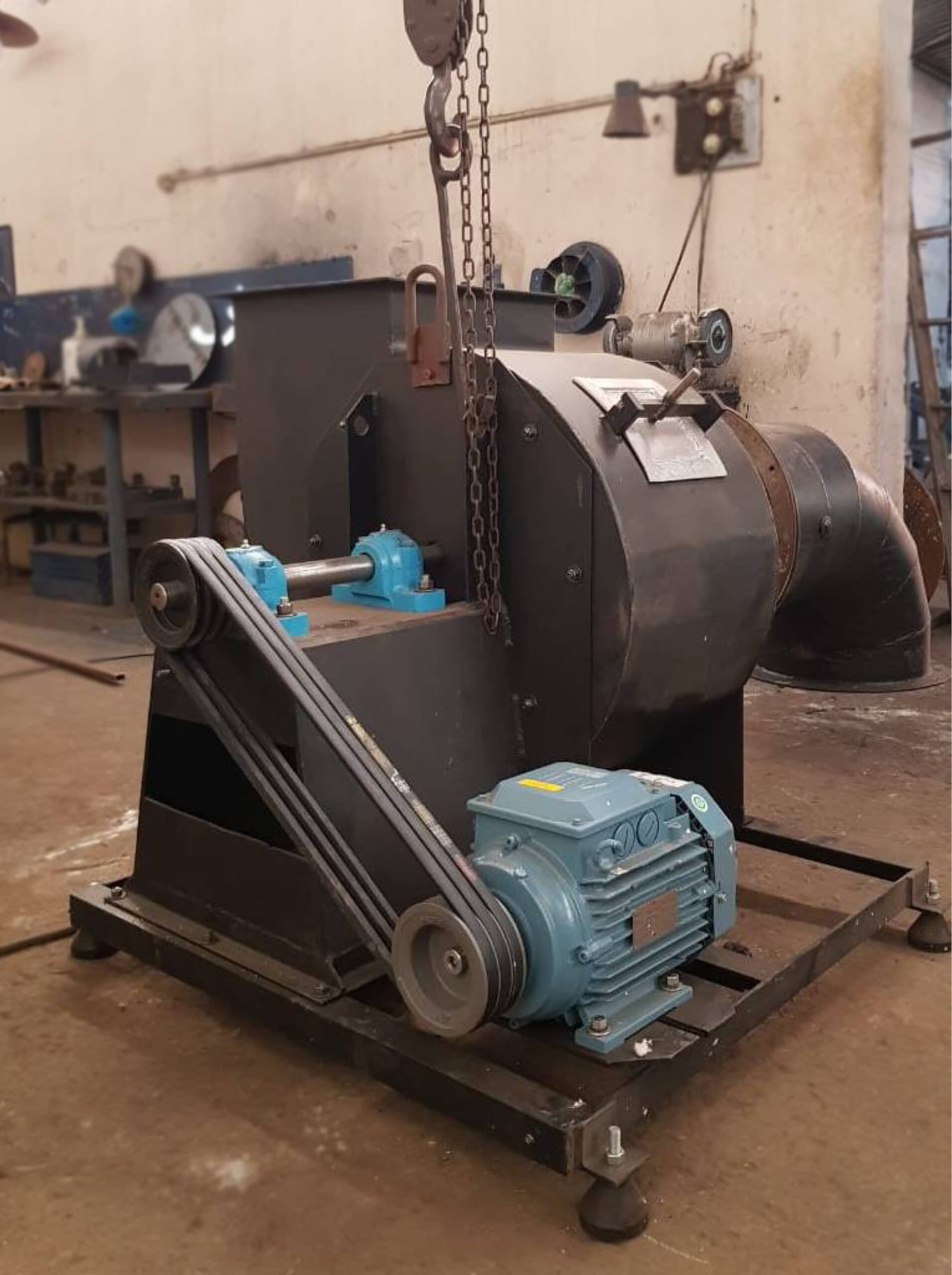 Exaustor para caldeira de tiragem forçada